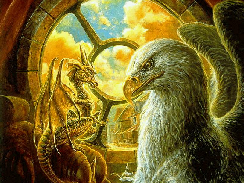 dragon and eagle