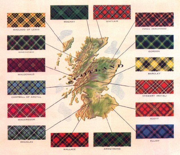 scotland tartan map